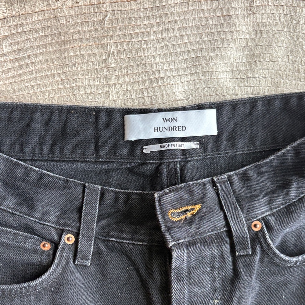 Won Hundred Women's Straight Leg Jeans - Black
